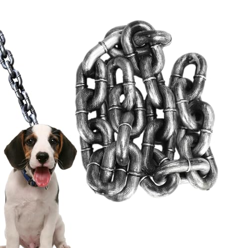 Lainiaoly Guinzaglio a Catena Finto per Cani di Grossa Taglia, Divertente e Interessante Fornitura per Animali Domestici, Giocattolo Adatto a Cani e Gatti di Taglia Grande