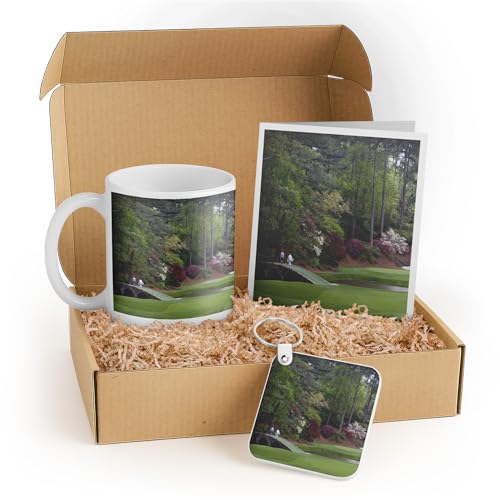 3dRose Augusta National Golf Gift Set - Mug, Keychain &