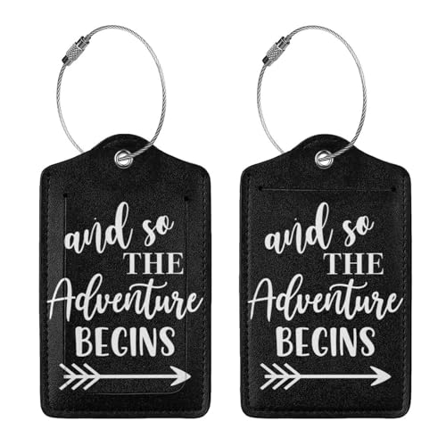 2 Pcs Adventure Luggage Tag for Suitcase, Funny...
