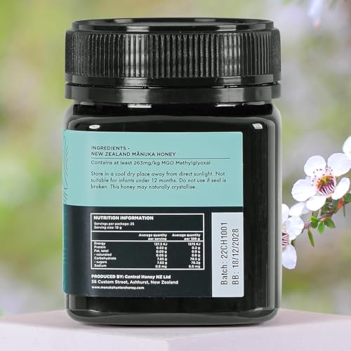 Image of Manuka Honey UMF 10+ (MGO 263+) 250g | UMF Certified | Medical Grade | 100% Raw Organic Manuka Honey from New Zealand