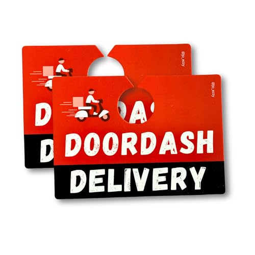JOEZZY Dash Delivery Car Sign – Double-Sided for Dashers (2-pack)