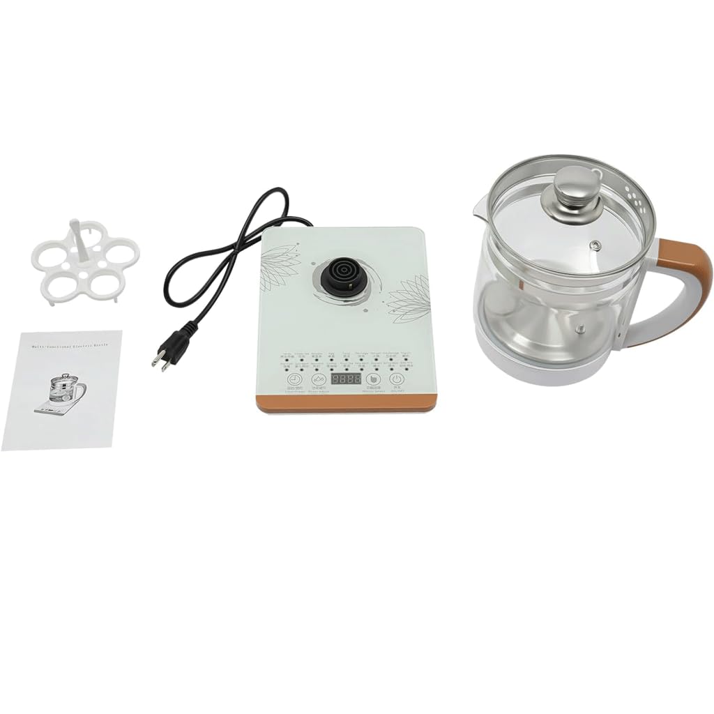 Szklany kwiat herbaciany garnek wielofunkcyjny czajnik elektryczny garnek do herbaty zdrowie garnek do wywaru