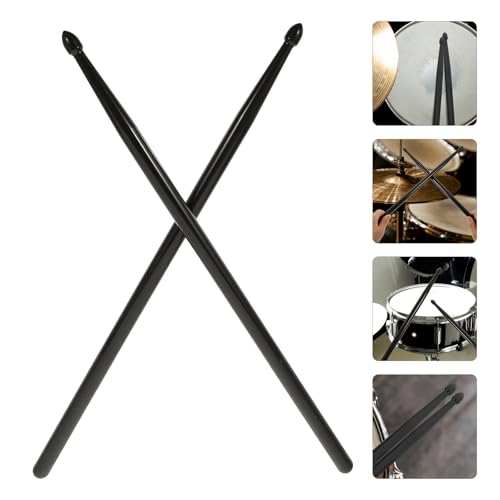 3 pares de baquetas de nylon negras para percusión miniatura 7