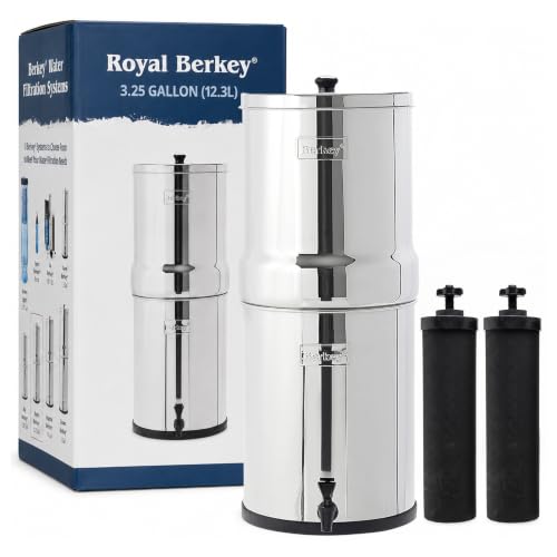 Image of Royal Berkey 3.25 Gal Gravity Water Filter System with BB9-2 Filters