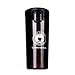 QIMEI-SHOP Termo,Termo de Café Matraz de Acero Inoxidable Aislado Diseño a Prueba de Fugas para Bebidas Frías y Calientes Bebidas té Café Agua 380ML Marrón