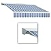 10 ft. Destin with Hood Left Motor with Remote Retractable Awning (96 in. Projection) Bright Blue/Gray/White