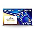 Sony BRAVIA 8 II 55 Inch TV, QD OLED, 4K Smart Google TV, XR Processor with AI Technology, Ultra Slim Design, 120hz Television, Dolby Vision/Atmos, Exclusive Features for PS5, K-55XR80M2, 2025 Model