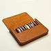 MIVLXLX Leather 12 Fountain Pen/Pencil Tray Case Organizer, Fashion Design, Handmade, Magnetic Closure with Drawer, Christmas Gift for Man/Woman/Office, 12 Slots(brown)