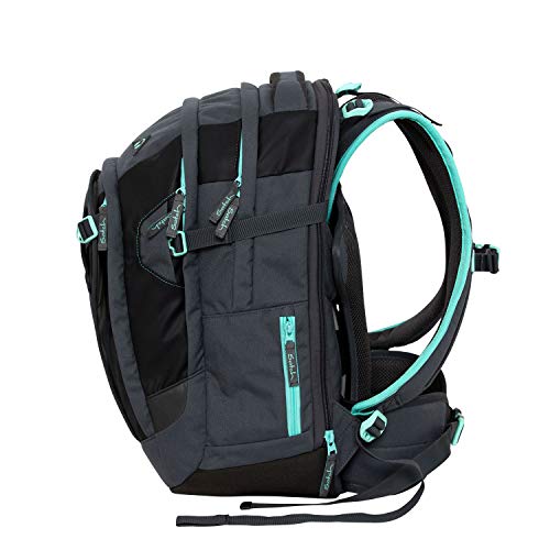 Preisvergleich Produktbild Satch Match Mint Phantom Schulrucksack, Schwarz, 30x20x45 cm