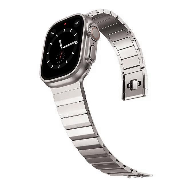 Bracelet magnétique en titane pour iWatch doté d'un fermoir sécurisé haute performance
