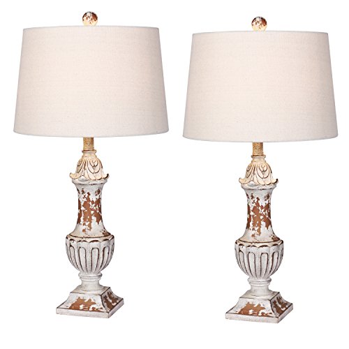 Up To 40% OFF Cory Martin W-6245AM-2PK Distressed Decorative Urn Resin Table Lamps, 29.5, Antique Metallic, 2 Set Super Big Clearance! Cory Martin W-6245AM-2PK Distressed Decorative Urn Resin Table Lamps, 29.5, Antique Metallic, 2 Set