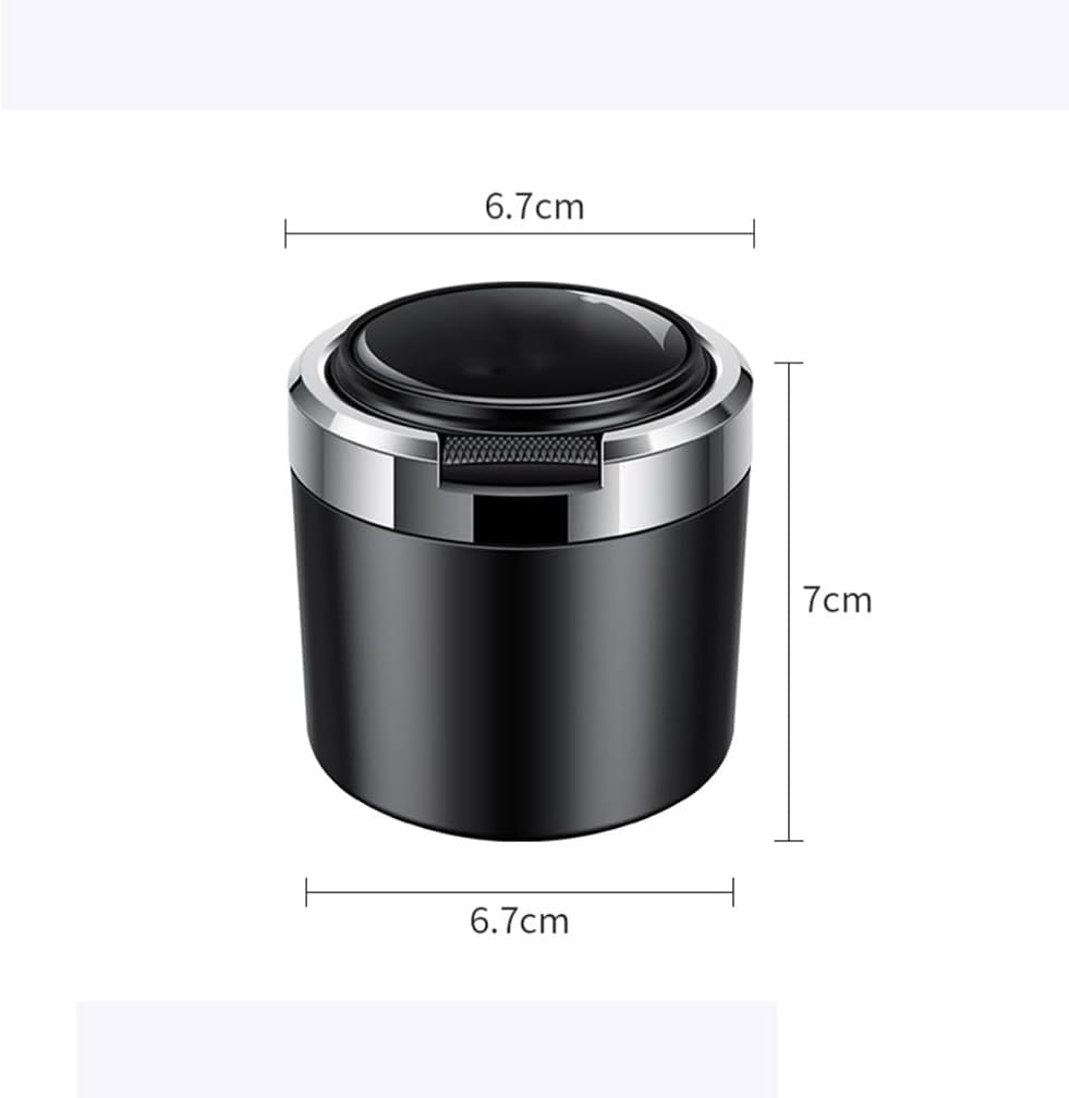 Car Ashtrays, for Peugeot 106 107 205 206 207 208 301 306 307 308 309 406 407 Travel Portable Smell Proof Smokeless With Lid Storage Garbage, Auto Accesorios,C-Red-Small