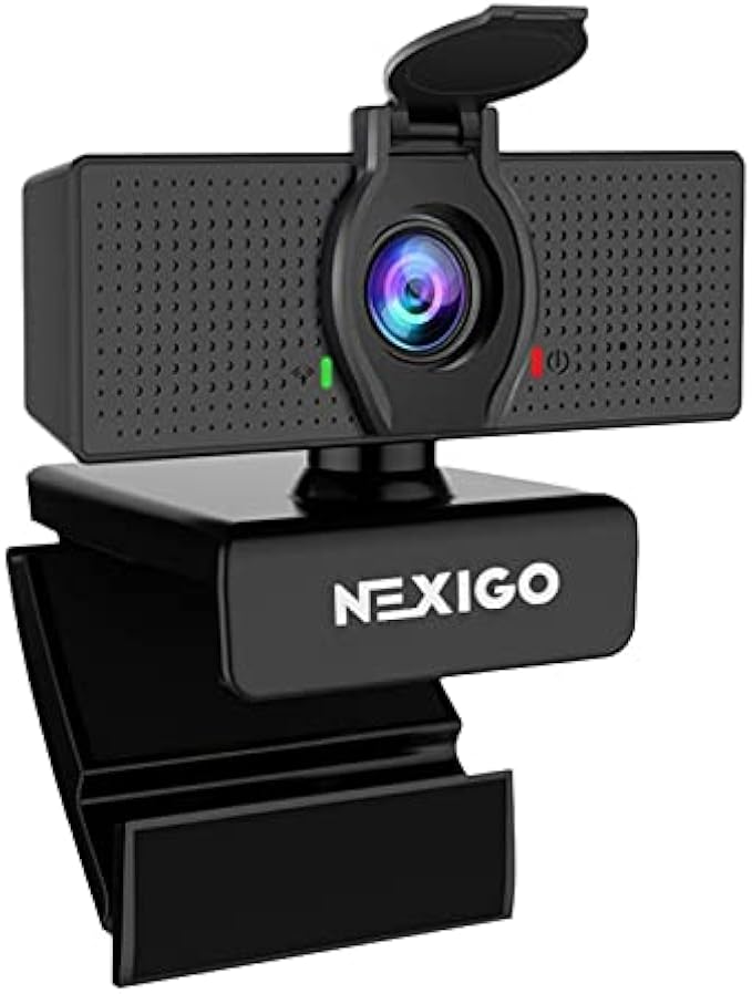 NexiGo N60 1080P Webcam with Microphone, Adjustable FOV, Zoom, Software Control & Privacy Cover, USB HD Computer Web Camera, Plug and Play, for Zoom/Skype/Teams, Conferencing and Video Calling