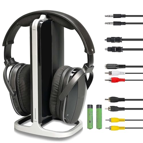 Image of Retekess TA007 Wireless Headphones for TV Watching,TV Headphones Wireless for Television,No Audio Delay,100ft Range,High Volume Headset Ideal for Seniors (Pack of 1)