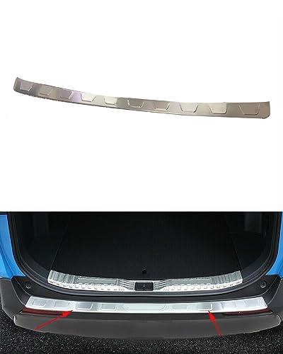 ANUNFRRE Car Accessories Fit for Toyota RAV4 2019-2025 Exterior Stainless Steel Rear Outside Bumper Sill Plate Guard Cover Trim 1 PC