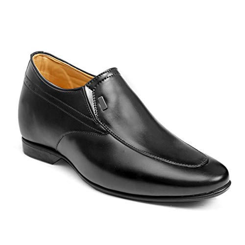 Image of Men's 9 cm (3.5 Inch) Height Increasing Dress Slip-On Formal Faux Leather Shoes