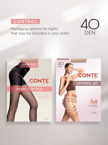Image of Conte Body Shaping Semi Opaque Compression Tights Pantyhose Control 40 Den