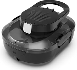 (2026 Upgrade) S1PRO Poolroboter, 120 Min Automatische Reinigung, Dual Motoren Poolreiniger Selbsteinparkfunktion mit 2,5H Ladezeit Poolsauger Akku für Flache Böden Pools bis 100 m², Schwarz-Weiß