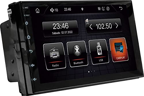Central Multimídia Som Automotivo MP5 Roadstar 7 Pol Touch Carplay Android Auto Rádio FM Bluetooth USB - RS708BR