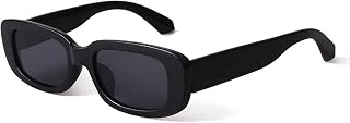 Izaan Mart Women Square UV Protected Sunglasses Black Frame, Black Lens (Medium) - Set of 1 Price In India