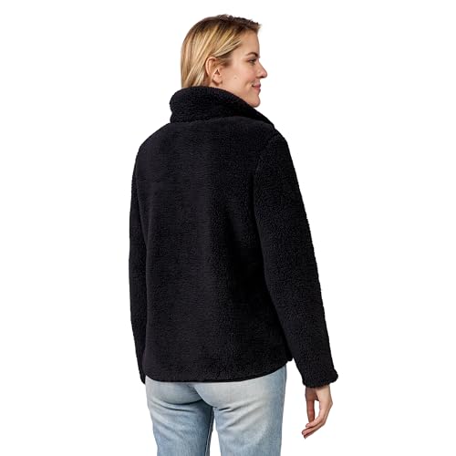 Free Country Women's Sherpa Butter Pile® Button Front Jacket Black XL3