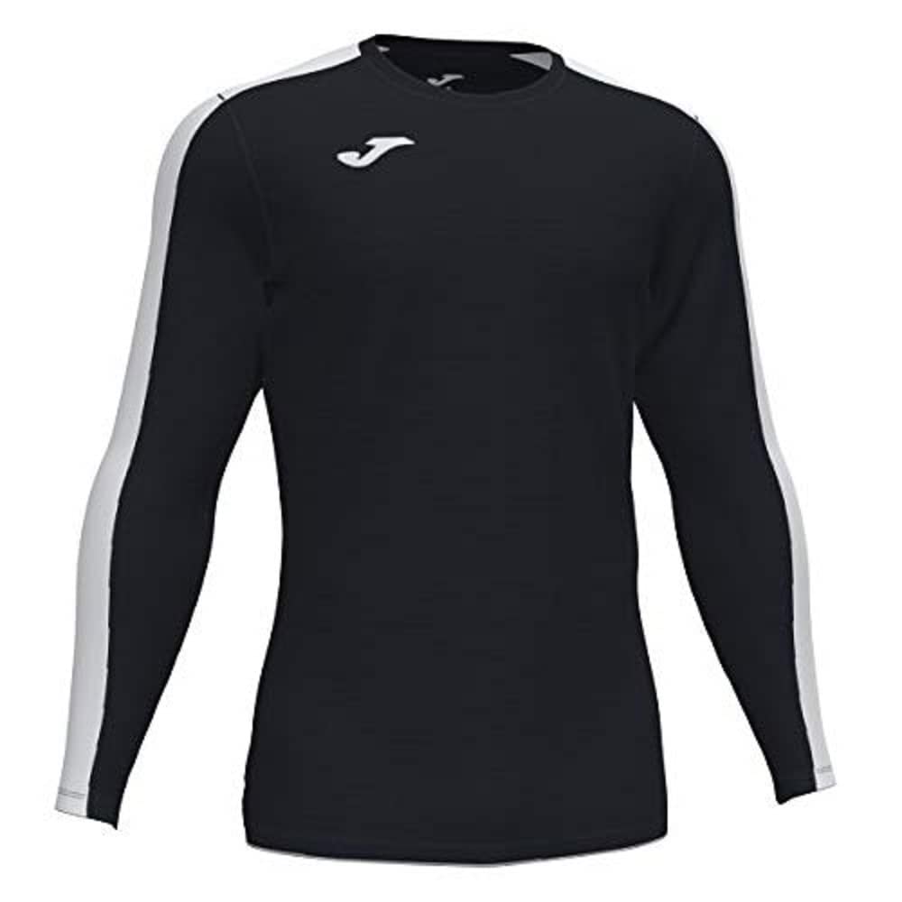 Joma Mens Academy Long Sleeve Game T-shirt, Black-white, L EU