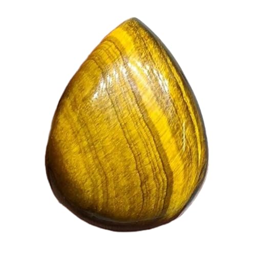Œil de tigre naturel en cabochon poire 29x22mm pour création de bijoux DIY