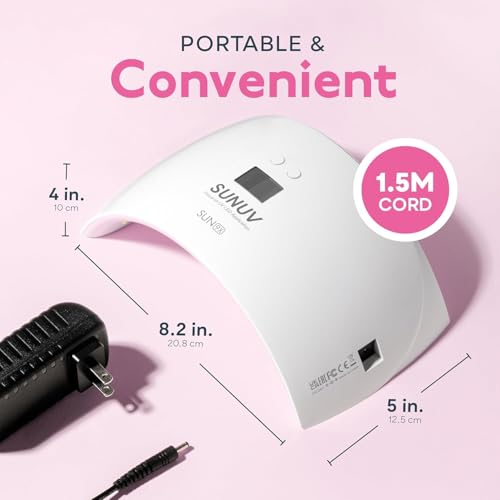 SUNUV Luz UV para unhas, secador UV para esmalte de gel com sensor 2 temporizadores e visor SUN9X Pl