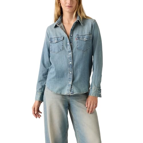 Levi's Iconic Western Chemise Femme - Chemisier denim cintré manches longues