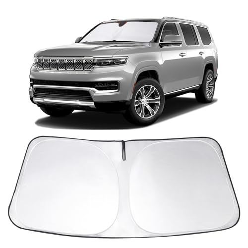 Image of Windshield Sun Shade Sunshade for 2022-2025 2026 Jeep Wagoneer