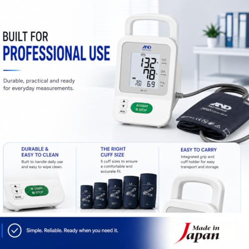 Image of A&D Medical All-In-One Blood Pressure Monitor (UM-211) European Society for Hypertension (ESH) Approved