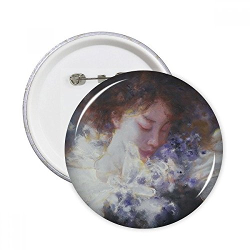 Badge bouton Dream Away XJJ décoration vêtement peinture à l'huile L