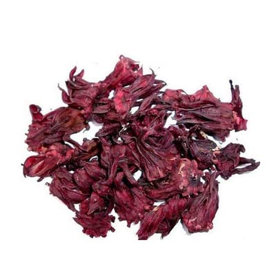 Dry Hibiscus Flower / Sembaruthi Poo / Hibhiscus Petals for Hair / Gudhal ke phool 50g by Amirtham Organic Foods