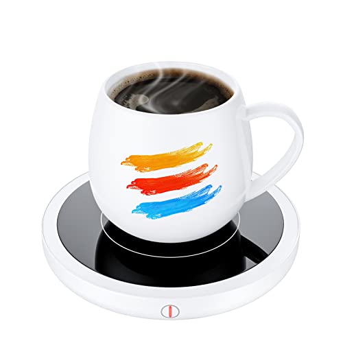 Coffee Mug Warmer Smart Cup Warmer with 3 Temperature Settings Electric Beverage Warmer Plate Auto...