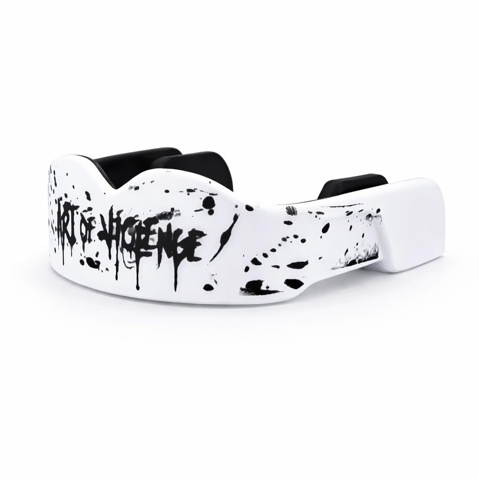 Art of Violence Mouthguard ShadowStrike for Boxing, Kickboxing, BJJ, MMA and All Combat Sports Duel Layer Protection with Custom Gumsheild Case