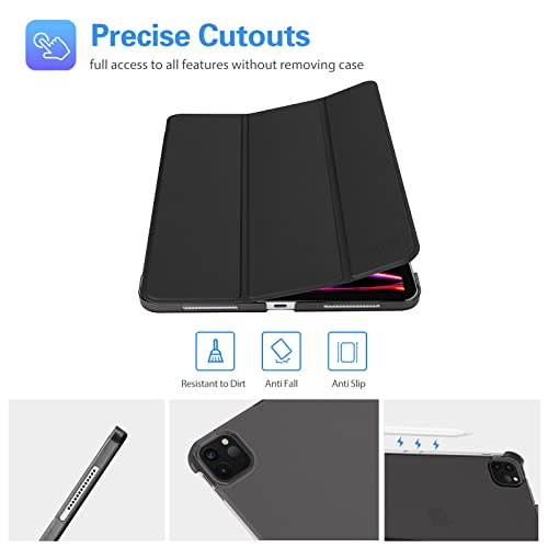 Image of ProCase iPad Pro 12.9 Case 4th Generation 2020 & 2018, [Support Apple Pencil 2 Charging] Slim Stand Hard Back Shell Smart Cover for iPad Pro 12.9 inch 4th Gen 2020 / iPad Pro 12.9 inch 3rd Gen 2018 aa‚¬a€oeB