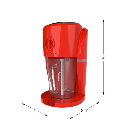 Frozen Drink Maker - Mixer and Ice Crusher Machine for Margaritas, Pina Coladas, Daiquiris, Shaved Ice Treats, or Slushies by Classic Cuisine (Red) by Classic Cuisine - Image 2