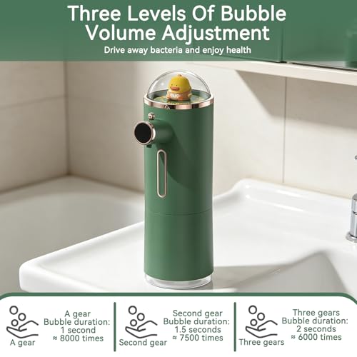 Image of Automatic Soap Dispenser, Cute Foaming Touchless Soap Dispenser Animal Shaped Kids Hand Soap Dispenser, Waterproof USB Rechargeable for Bathroom Countertop, Kitchen, Office, Hotel, Preschool Children