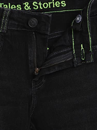 Image of Tales & Stories Baby-Boy's Regular Jeans (I198002-36M-BL Black 2 3 Years)