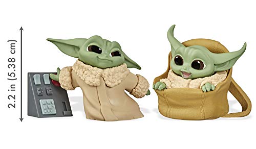 Hasbro F1705 Star Wars The Bounty Collection Series 2 The Child 5.5 cm Speeder Push Button Float Figures Pack of 2 to Collect