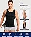 TAILONG Slim Fit Men Undershirt Body Control Compression Shaper Waist Cinching Girdle Tank Top Vest (XL, Black)