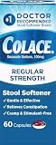 Colace Stool Softener Constipation Relief, 100 mg...