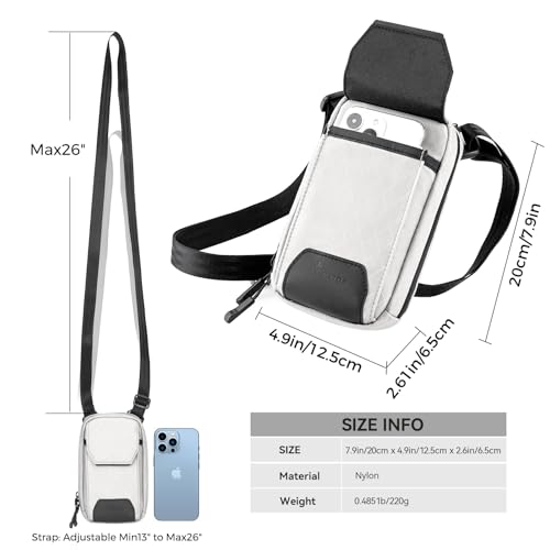 Crossbody Bags for Women with Duraflex Buckle - Phone Wallet Purse Nylon Diamond Quilted, Waterproof Zipper, Adjustable Strap3