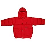 RALPH LAUREN (ラルフローレン)男の子用レッドフード付き防寒ダウンジャケット 3T 3歳用 3t(93-98cm) 秋冬アウター,赤ジャンパー,内綿入りジャケット,出産祝いギフト [並行輸入品]