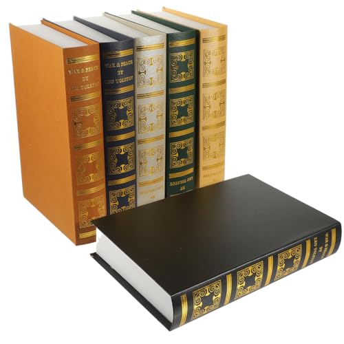 Ciieeo 6Pcs props bookcase books hollow artificial...