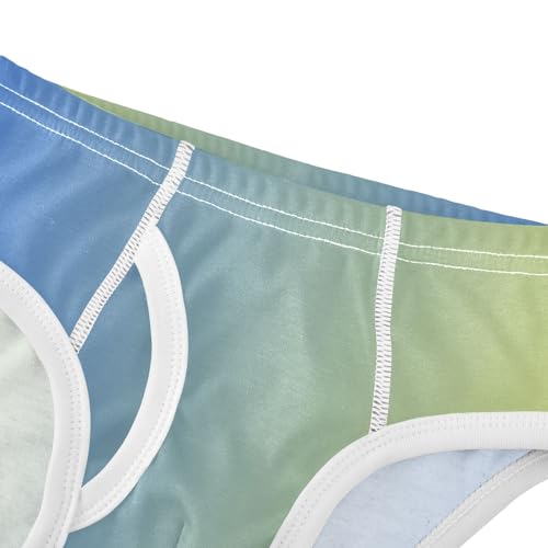ODAWA Boxer Briefs Kids Blue Yellow Gradient Childrens Underwear Boys Boys Boxer Briefs Size 44