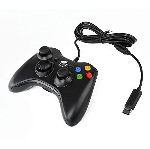 QUMOX Contrôleur Filaire USB Pad Joystick Joypad Gamepad Jeu Controleur Manette pour Xbox 360 Slim et PC Ordinateur Portable Windows 7