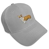 Custom Baseball Cap Pembroke Welsh Corgi Dog B Embroidery Dogs Acrylic Dad Hats for Men & Women Gray...