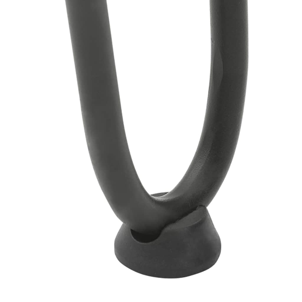 Patas de horquilla para mesa de café, 4 unidades, color antracita, 30 cm, acero macizo, patas de muebles, altura regulable, con tornillos, para estructuras de mesa estables y muebles de