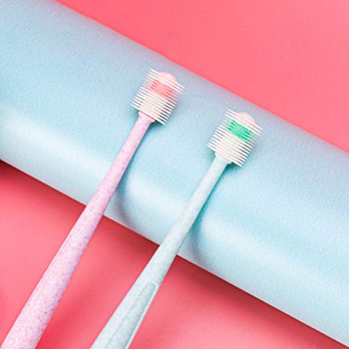 STOBOK Escova de Dente Infantil Escova de Silicone para Treinamento Com Cerdas Extramacias Escova de